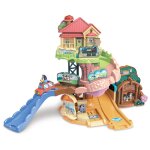 Vtech tut tut bolides bluey - parcours city toboggan ( + la voiture familiale de bluey