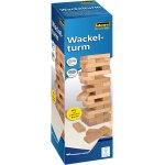 Wackelturm jeu en bois, jeu d'adresse avec 54 briques et sac de rangement, grande tour a empiler d'env. ...