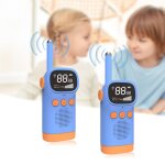 Walkie - talkie en plastique, portée de 3km, 2 pièces, canal radio pour bébé, interphone, jouets pour ... Walkie - talkie en plastique, portée de 3km, 2 pièces, canal radio pour bébé, interphone, jouets pour ...