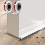 Wayi - 2 pices joint brosse de porte d'entre, 100 × 3 cm boudin bas de porte brosse adhesif dcoupable ...