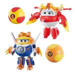 Super wings s6 5 inches transforming jett paul - super power robots deformation to airplane action figures ...