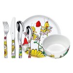Wmf coffret 6pices maya l'abeille ds 3ans acier inoxydable cromargan 18 / 10poli