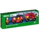 World - 33811 - camion de pompiers son et lumière - piles incluses - pour circuit de train en bois - ... World - 33811 - camion de pompiers son et lumière - piles incluses - pour circuit de train en bois - ...