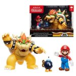 World of nintendo new 2018 mario vs. bowser diorama gift set - 3 figure pack action figure pack World of nintendo new 2018 mario vs. bowser diorama gift set - 3 figure pack action figure pack