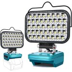 Wqd - lampe led rechargeable pour batterie makita 18v, 80w baladeuse lampe 8000lm de chantier aliment ...