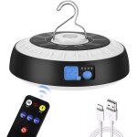 Wqd - lanterne camping solaire, lampe de tente magntique eclairage camping etanche avec crochet, lampe ...