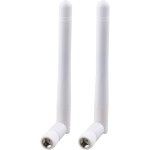 Wqs - 2 paquets antenne wifi bi - bande 2. 4ghz 5ghz 5. 8ghz 3dbi mimo rp - sma mle omnidirectionnelle ...