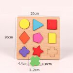 Wt847y - puzzle abc trieur de formes en bois, jouets d'apprentissage prcoce, puzzle alphabet et chiffres, ...