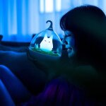 Xm lampe lampe capteur tactile d�cor a la maison de chambre de nuit led de mode - bleu 2016