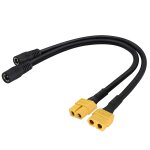 Xt60 to dc adapter cable xt60 bullet connector to dc 5. 5x2. 5mm female power jack adapter cable for ...