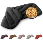 Xxl coussin chauffant micro ondes (50x20cm) en coton 100% bio, 8 compartiments, noir, bouillotte graines ... Xxl coussin chauffant micro ondes (50x20cm) en coton 100% bio, 8 compartiments, noir, bouillotte graines ...