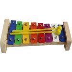 Xylophone en bois 8 tons avec maillets pour enfants, conception ecologique et sre, certifi tuv, cadeau ...