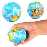 Yarui - world� 100mm anti stress soulagement relief petit globe monde eponge balle jouet jouet cadeau ...