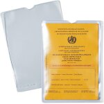 Yemaesre - 1332 lot de 10 pochettes transparentes pour carte de vaccination pour ancien carnet de vaccination, ...