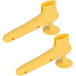 Yemaesre - lot de 2 butes de porte en forme de l - protection murale en silicone pour poigne de porte ...