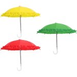 Yemaesre - lot de 3 parapluies pour poupes mini parapluie dcoratif pour enfants pour jouets d'anniversaire, ...