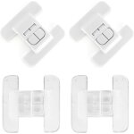 Yemaesre - lot de 4 verrous de rfrigrateur pour enfants avec dos adhsif, scurit enfant pour rfrigrateur ...