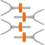 Yemaesre - 4 vis de portail d'escalier m10 a pression pour portail de bb kit de fixation pour escalier ...