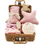 Yemaesre - 8 pices cadeau naissance fille garcon, bebe coffret naissance, cadeau baby shower avec couverture, ...