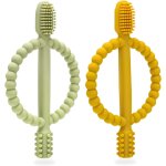 Yemaesre - anneau de dentition pour bb, s a dents en silicone pour bb, 2pcs jouet de dentition pour ...