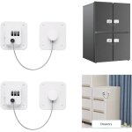 Yemaesre - bloc porte securite bebe, 2 pices bloque tiroir securite enfant, bloque placard bb avec ...