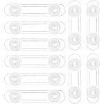 Yemaesre - bloque porte bb, 12 pices transparent scurit enfant pour porte et tiroir, scurit enfant ...