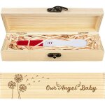 Yemaesre - bote cadeau en bois avec pendentif en forme de pissenlit avec ruban en raphia et cadenas ...