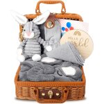 Yemaesre - coffret bebe naissance personnalise, 7pcs coffret cadeau naissance bb, avec serviettes ...
