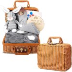 Yemaesre - coffret cadeau naissance bb, 7pcs bebe coffret naissance, avec serviettes de bain, bavoir, ...