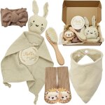 Yemaesre - coffret cadeau naissance bébé, doudou lapin pour fille et garcon, cadeaux pour nouveaux avec ... Yemaesre - coffret cadeau naissance bébé, doudou lapin pour fille et garcon, cadeaux pour nouveaux avec ...