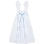 Yemaesre - dcoration de baptme pour bb en coton avec embout et cordon de serrage blanc.