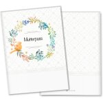 Yemaesre - etui pour carnet de maternit - en 3 parties - couronne de fleurs - etui de protection - ide ...