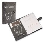 Yemaesre - etui pour carnet de maternit avec fermeture pour carnet de maternit allemand - avec poche ...