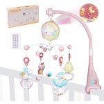 Yemaesre - mobile bb pour lit de bb, mobile musical pour lit bb rotatif a 360 avec lumires, hochets ...