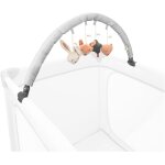 Yemaesre - mobile pour lit parapluie, arche de jeux bb, jouet sensoriel - avec hochet peluche dtachable ...