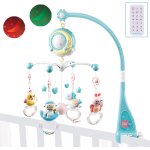 Yemaesre - mobile musical lit bb, mobile pour lit de bb avec lit bb rotatif a 360 avec projecteur ...