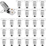 Yemaesre - pince attache ttine pince a sucette en mtal 50 pcs clip attache ttine pince a bretelle ...