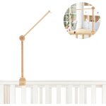 Yemaesre - support mobile bebe bois, rglable support berceau mobile, bras mobile bebe, mobile support ...