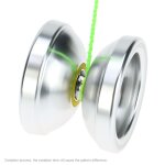 Yoyos arc - en - ciel en alliage d'aluminium, 8 roulements a billes avec ficelle pour enfants, argent ...
