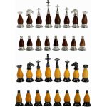 Ytseazn - pièces d'échecs avec une hauteur de roi de 9 cm(3, 5 pouces) - jeu d'échecs en cuivre et bois ... Ytseazn - pièces d'échecs avec une hauteur de roi de 9 cm(3, 5 pouces) - jeu d'échecs en cuivre et bois ...