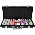 Yuenfong aluminium mallette de poker 500 jetons texas hold'em poker avec 2 plateaux de poker et 5 dés ... Yuenfong aluminium mallette de poker 500 jetons texas hold'em poker avec 2 plateaux de poker et 5 dés ...