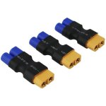 Yunique france 3 pi�ces m�le ec3 a femelle xt - 60 adaptateur connecteur xt60 lipo batterie (pack de ...