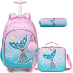 Zaino trolley scuola elementare rimovibile bambina con viaggio Zaino trolley scuola elementare rimovibile bambina con viaggio