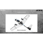 Zohd altus 980mm envergure twin motor v - tail epp fpv avion rc kit / pnp capacit� vtol r�serv�e compatible ...