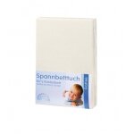 Zllner 2011 drap - housse tissu eponge de lit d'enfant ecru 60 / 120 - 70 / 140