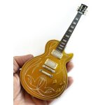 Zz top - billy f gibbons gibson standard 1957 gold top pin stripe mini guitar replica collectible [collectable ...