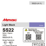 Cartouche encre �co - solvant noir clair mimaki ss22 - 1 litre