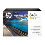Cartouche encre jaune hp n843c 400ml c1q68a