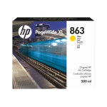Cartouche encre jaune hp n863 500 ml f9k39a