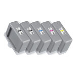 Jeu de 5 encres 160 ml canon ipf tx - 2000 tx - 3000 tx - 4000